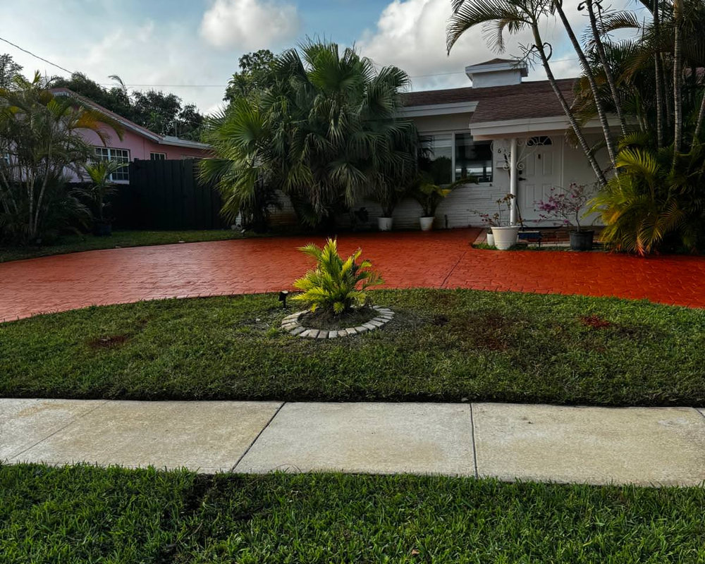 Real Paver Aider driveway project, Miami